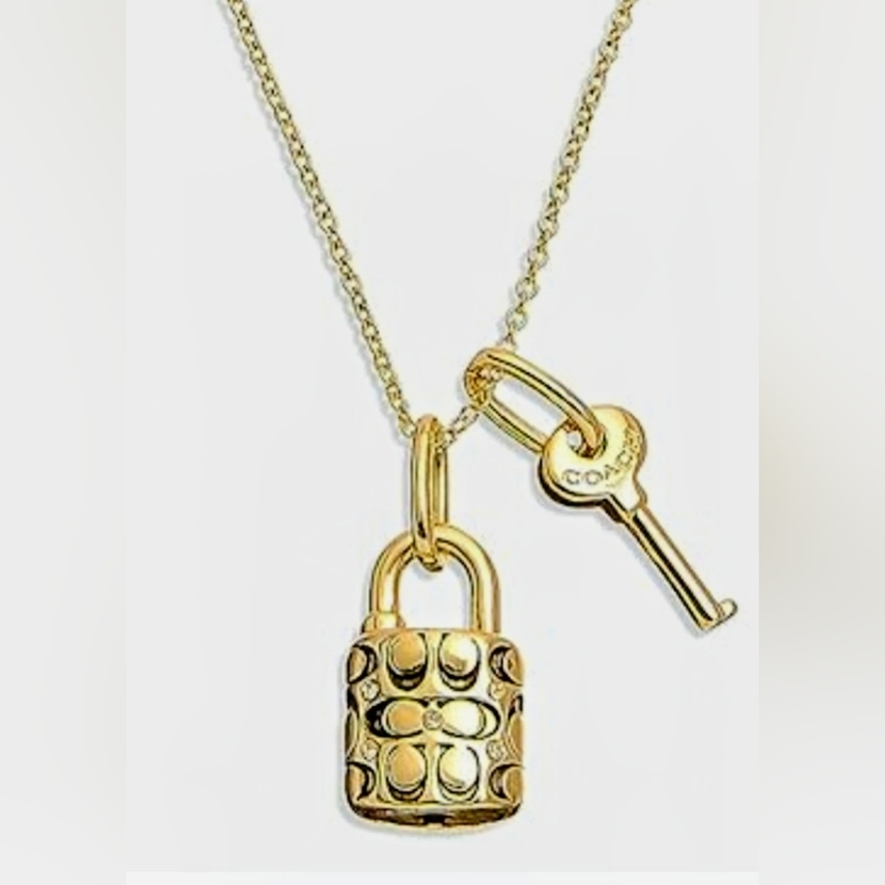 Coach Quilted Necklace
